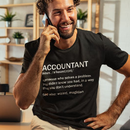Accountant定義おもしろい会計の意味 Tシャツ
