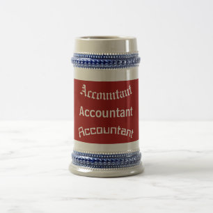 「ACCOUNTANT過去現在の未来」マグカップ ビールジョッキ
