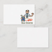 Accountant おもしろい Beanカウンタ 名刺 (正面/裏面)