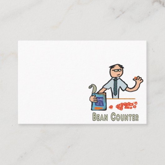 Accountant おもしろい Beanカウンタ 名刺 (正面)