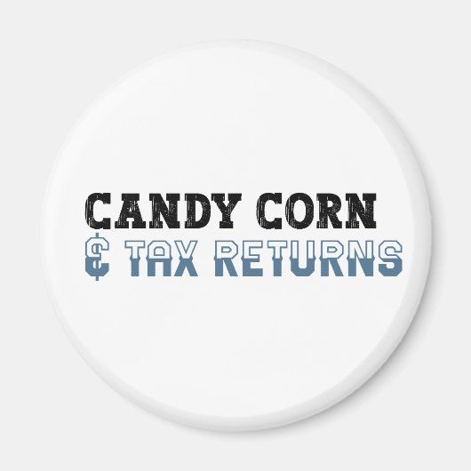 Accountant おもしろい Halloween – キャンディーコーン マグネット (正面)