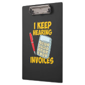 Accountant 保 Hearing Invoices クリップボード (左)
