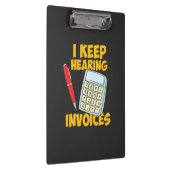Accountant 保 Hearing Invoices クリップボード (右)