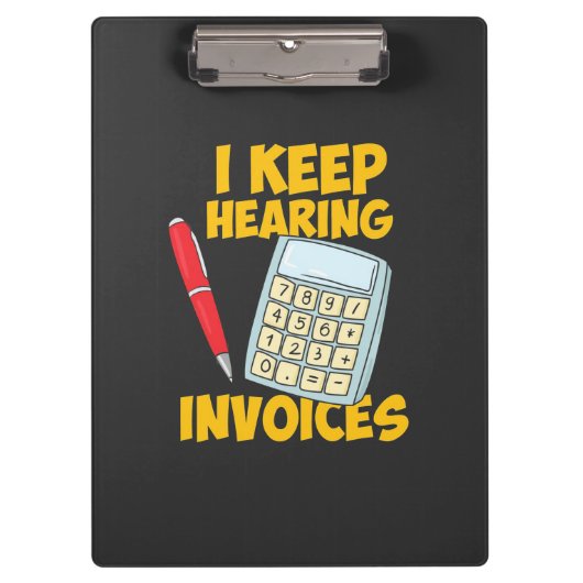 Accountant 保 Hearing Invoices クリップボード (正面)