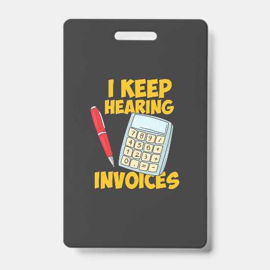 Accountant 保 Hearing Invoices バッジ (正面)