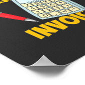 Accountant 保 Hearing Invoices ポスター (角)