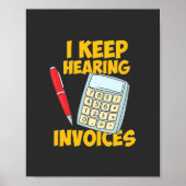 Accountant 保 Hearing Invoices ポスター (正面)