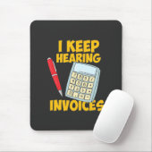 Accountant 保 Hearing Invoices マウスパッド (マウス)