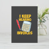 Accountant 保 Hearing Invoices 招待状 (スタンド正面)