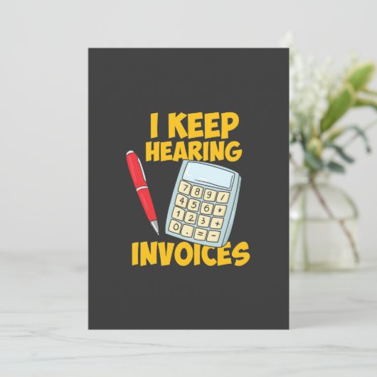 Accountant 保 Hearing Invoices 招待状 (スタンド正面)