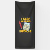 Accountant 保 Hearing Invoices 横断幕 (縦)