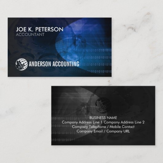 Accountant Accounting Finance  名刺 (正面/裏面)