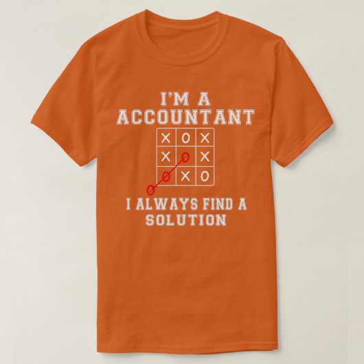 Accountant Always find solution Job TitleAccountan Tシャツ (デザイン正面)