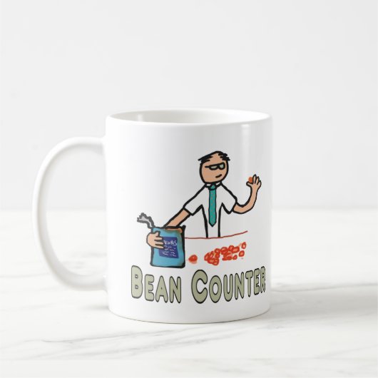 Accountant Beanカウンタ コーヒーマグカップ (左)