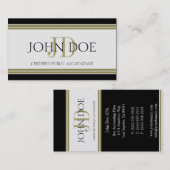 Accountant Black金ゴールド 名刺 (正面/裏面)
