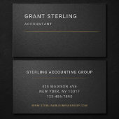 Accountant Black Professional 名刺