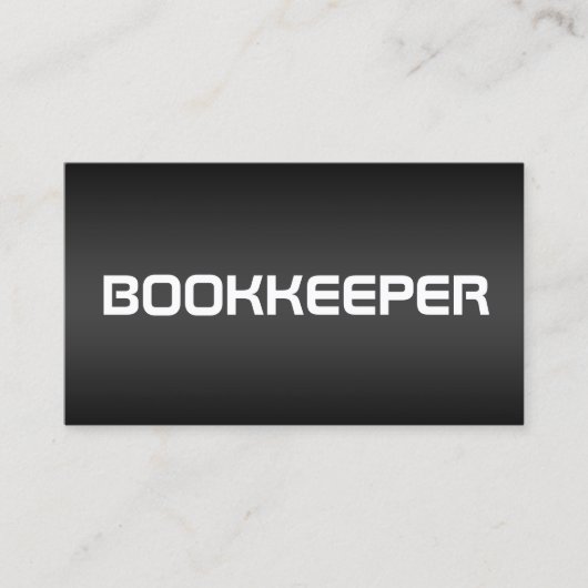 Accountant Bookkeeper 名刺 (正面)