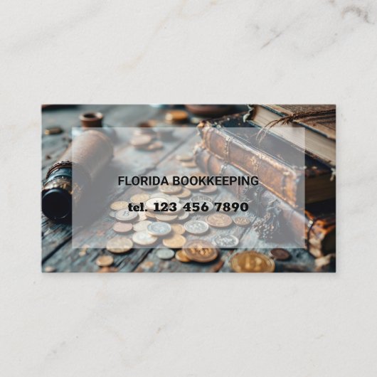 Accountant Bookkeeper QR Code 名刺 (正面)