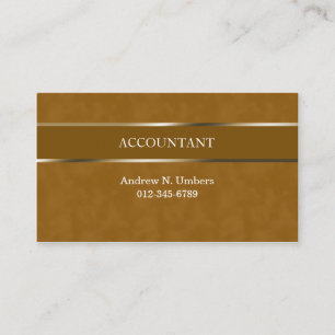 Accountant Business Card光沢のあるストライプ 名刺