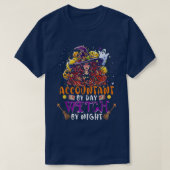 Accountant By Day Witch By Night Funny Witch Scary Tシャツ (デザイン正面)
