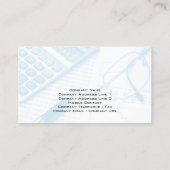 Accountant Calculator会計財務 名刺 (裏面)