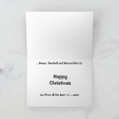 Accountant Christmas Umousキャプションとメッセージの追加 シーズンカード (内部)