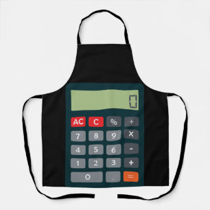 Accountant Costume Coonfort Math Calculator エプロン