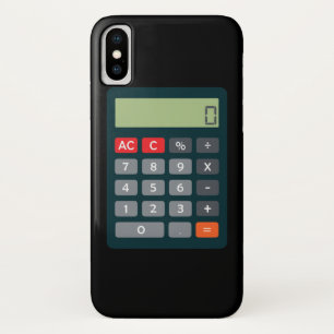 Accountant Costume Coonfort Math Calculator iPhone X ケース