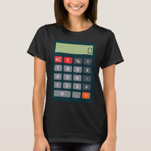 Accountant Costume Coonfort Math Calculator Tシャツ