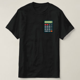 Accountant Costume Coonfort Math Calculator Tシャツ