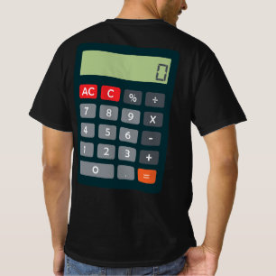 Accountant Costume Coonfort Math Calculator Tシャツ