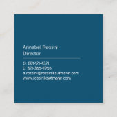 Accountant CPAプロフェッショナルSqaure名刺 スクエア名刺 (裏面)