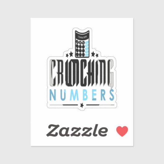 Accountant - Crunching Numbers シール (シート)