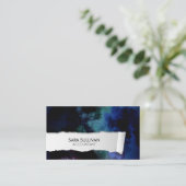 Accountant Finance Ripped Paper 名刺 (スタンド正面)