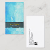 Accountant Finance Servicesブルーウォーター洗剤 名刺 (正面/裏面)