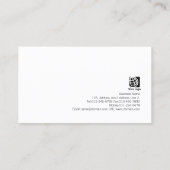 Accountant Finance Servicesブルーウォーター洗剤 名刺 (裏面)