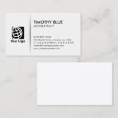 Accountant Finance Simple Business Card 名刺 (正面/裏面)
