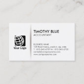 Accountant Finance Simple Business Card 名刺 (正面)