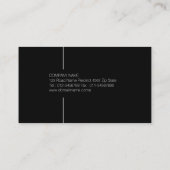 Accountant Financial Servicesブラックエレガント 名刺 (裏面)