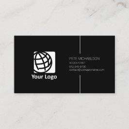 Accountant Financial Servicesブラックエレガント 名刺