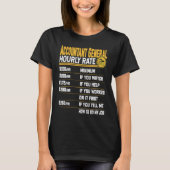 Accountant General Hourly Rate   Accountant Accoun Tシャツ (正面)