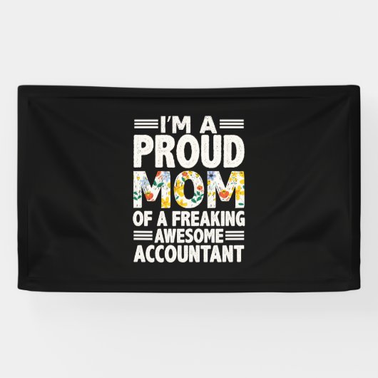 Accountant Gift | A Freaking Awesome Accountant 横断幕 (横)
