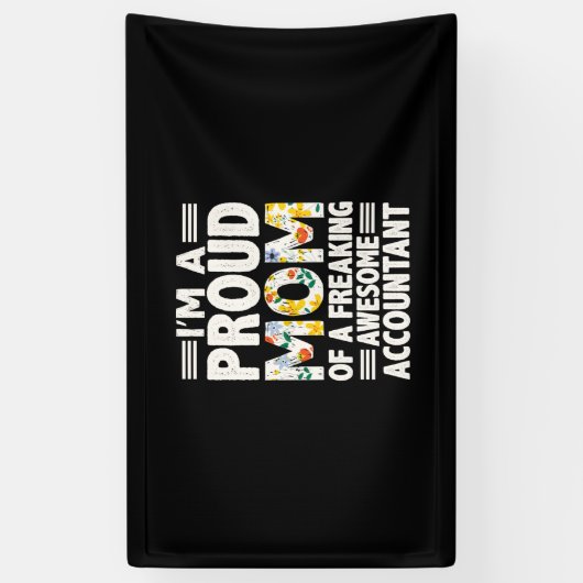 Accountant Gift | A Freaking Awesome Accountant 横断幕 (縦)