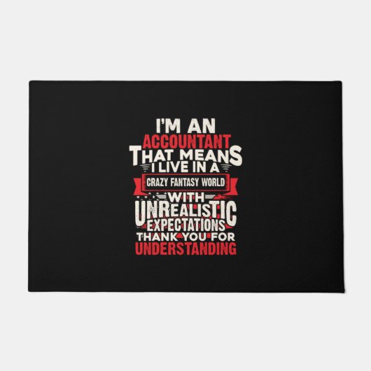 Accountant Gift | I Am An Accountant ドアマット (正面)