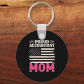 Accountant Gift | Proud Accountant Mom キーホルダー (正面)