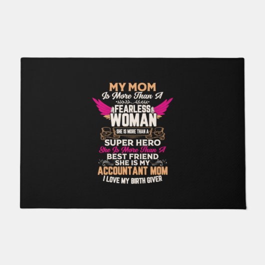 Accountant Gift | She Is My Accountant Mom ドアマット (正面)