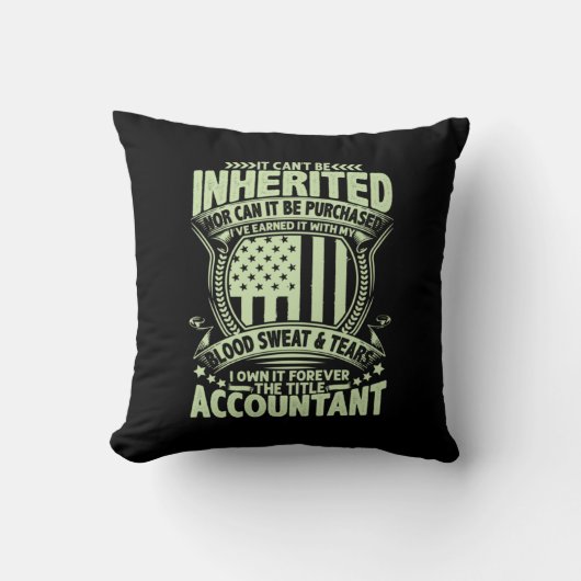 Accountant Gift | The Title Accountant クッション (正面)