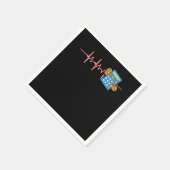 Accountant Heartbeat Accounting Practitioner Profe スタンダードカクテルナプキン (角)