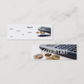 Accountant Iプロファイルカード スキニー名刺 (正面/裏面)