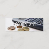 Accountant Iプロファイルカード スキニー名刺 (裏面)